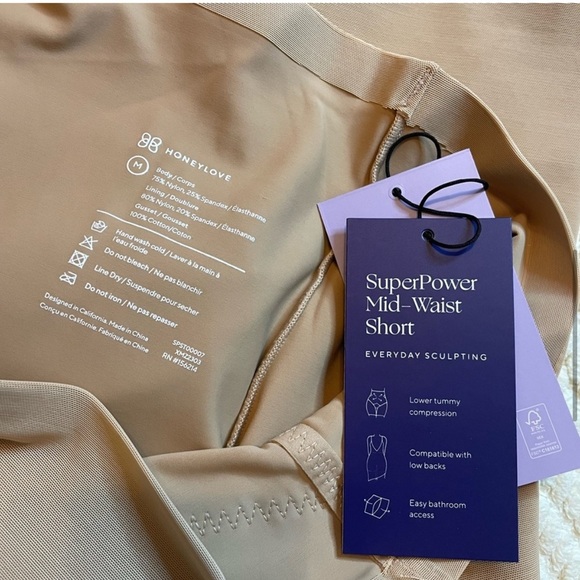 NWT Honeylove Mid-Waist Short - Picture 7 of 7